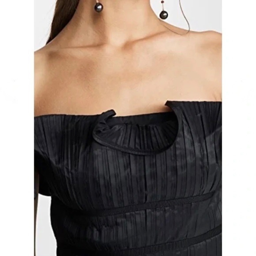 Amur Oriel Ruffled Crop Top S - Picture 6 of 11